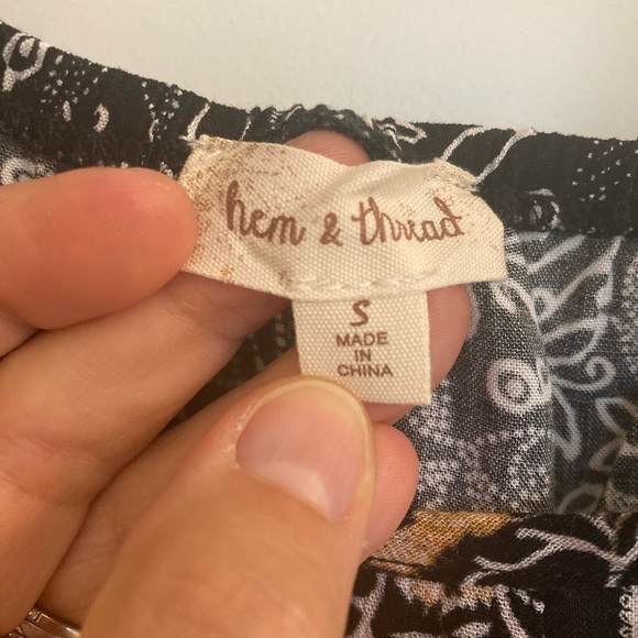 Hem & Thread Black Ruffle Tube Top - Picture 5 of 9